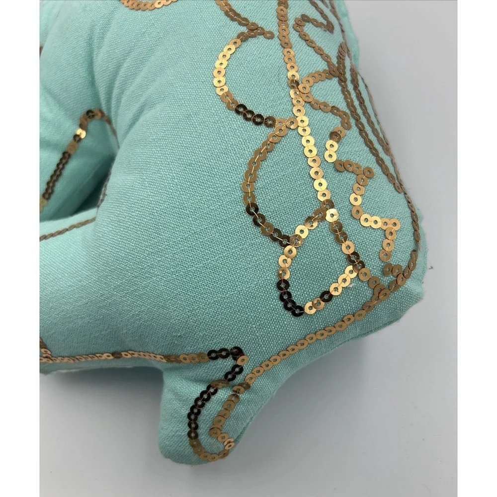 N/A teal sequin